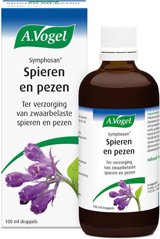 A.Vogel Symphosan Druppels - 100ml - Ter verzorging van spieren en pezen