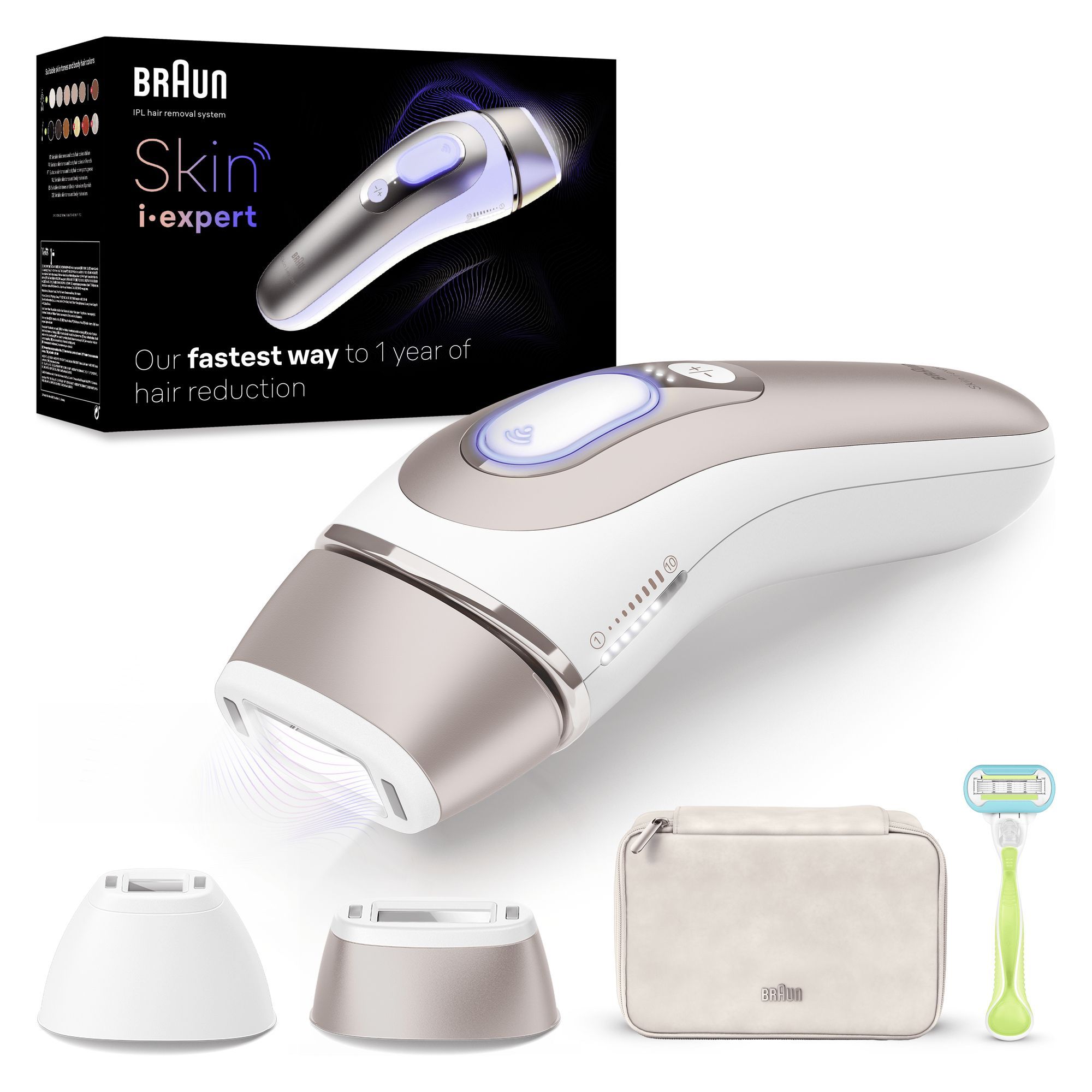 Braun Skin i-expert PL7147 IPL - Roségoud/Wit - Ontharingsapparaat