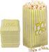 Merkloos Relaxdays Popcornzakken, 144 stuks, papier, geel-wit
