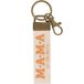 GRUSS & CO Sleutelhanger canvas motief Mama | Hanger van licht canvas met motief Mama ist de beste, met karabijnhaak | 48392, crèmetinten, 16 cm, Motief "Mama"
