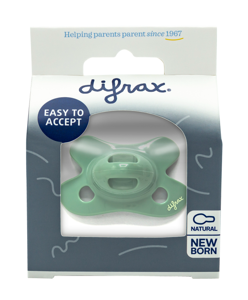 Difrax Difrax Fopspeen Natural Newborn Uni Sage