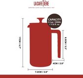 La Cafetière Pisa Cafetiere - Rood - 350 ml / 2 kops