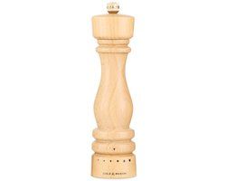 Cole & Mason London Pepermolen - 22 cm - Naturel Beukenhout - Precision Maalwerk (6 Standen)