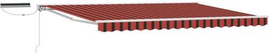 vidaXL Parasol électrique solaire 4,5 x 3 m Orange