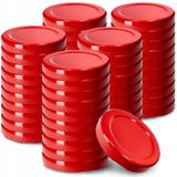 KADAX Rood Metaal Draaideksel 5.30 cm 50 stuks