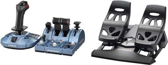 Thrustmaster TCA Captain Pack Airbus Edition + TFRP Ruderpedalen – PC