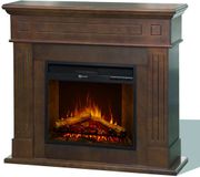 Divina Fire CAMBRIDGE elektrische haard, staand model, walnoothout, 110x36x100h