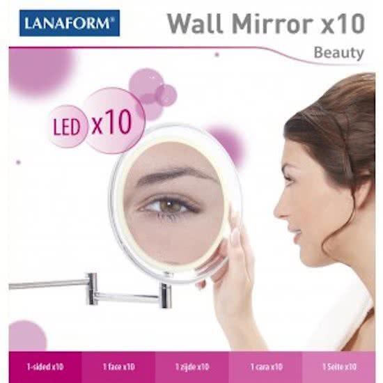 Lanaform Mirror x10 Wandspiegel met LED-verlichting