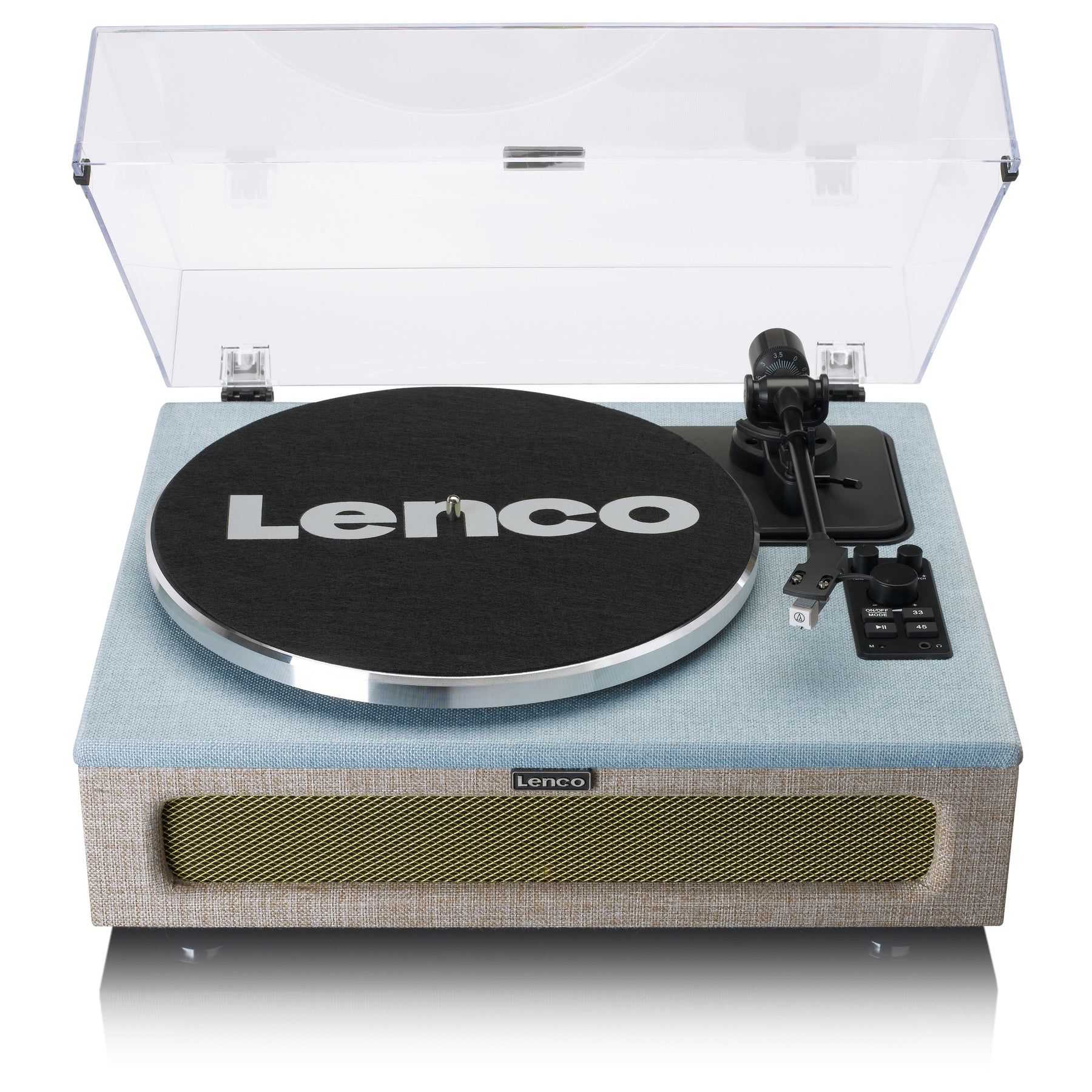 Lenco LS-440 Draaitafel - Blauw/Taupe - Bluetooth - Ingebouwde Speakers