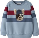 Name it Sweatshirt Ashley Blue Gestreept Lange mouw Ronde hals Katoen Elastaan Kinderen Mannen 116