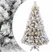 vidaXL Kunstmatige Hinged Kerstboom 180 cm 300 LED's Warmwit