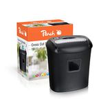 Peach Papierversnipperaar, kruissnede, 10 vellen, 21 liter, deeltjes 5 x 16 mm (P-4), GDPR-conform, PS500-40A