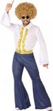 Atosa-61406 ATOSA - Goudkleurig en jean disco kostuum voor mannen - XL