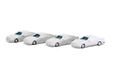 Heico - set de 4 voitures sous bâche blanche, échelle H0