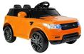 LEAN TOYS Kinderauto HL1638, oranje, met lederen zitting en zachte banden