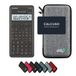 Casio fx-82MS 2nd edition incl. WYNGS Housse de protection Gris clair - Calculatrice scientifique - Pack de base