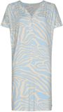 Pastunette Premium - Nachthemd - Skyway - Ecovero Viscose - Blauw/Ecru - Maat 44