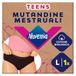 Nuvenia Lijn tieners, menstruatieslipjes van biologisch katoen, wasbaar en herbruikbaar met geïntegreerde bescherming voor dag en nacht, overvloedige rivier, kleur zwart, maat L, 1 pak