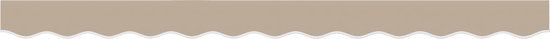 vidaXL - Vervangende volant voor zonnescherm - 2,5 m - Beige - Polyester