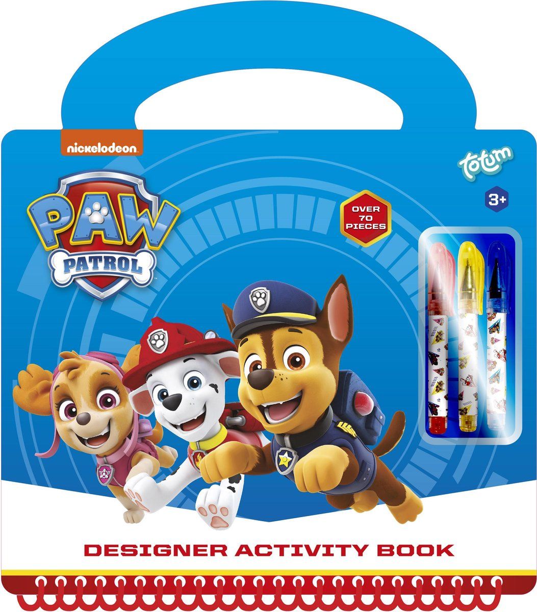 Totum PAW Patrol Designer Activity Book - 3+ jaar - Meerkleurig