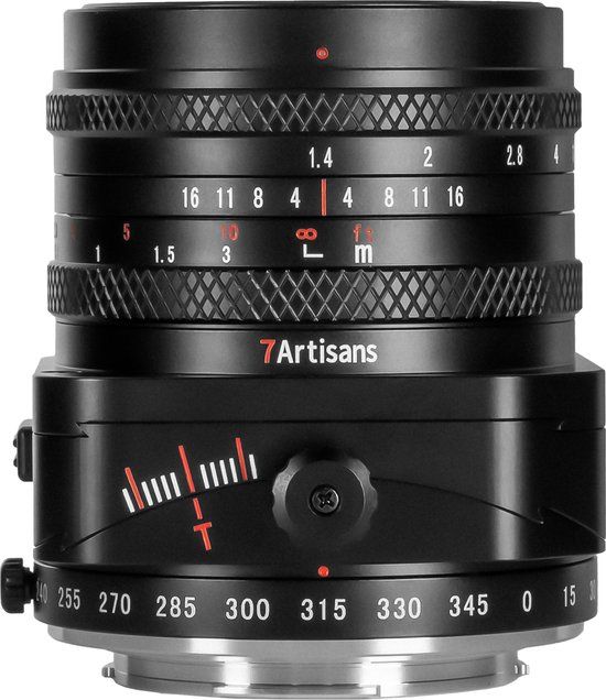 7Artisans Tilt-Shift 50mm F1.4 - M43 - Panasonic / Olympus - Zwart