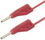 SKS Hirschmann MVL 2/100 rt Meetsnoer Stekker 2 mm Stekker 2 mm 1.00 m Rood 1 stuk(s)