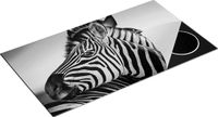 Chefcare Inductie Beschermer Zebra's - Zwart Wit - 95x55 cm
