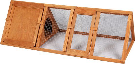 Urban Sunnydays Konijnenren hout 118x50x37 cm - Bruin
