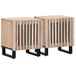 VidaXL Table de chevet 2 pièces 40x34x46 cm manguier massif blanchi