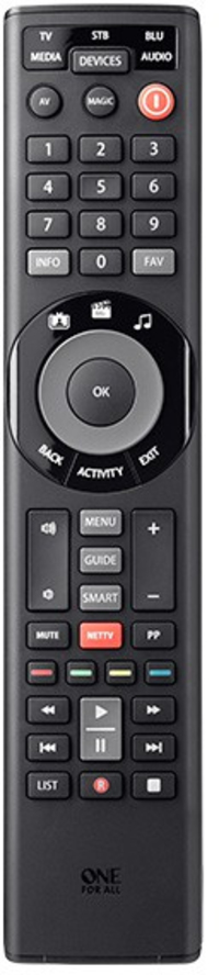 One For All Smart Control 5 Universele Afstandsbediening - Zwart