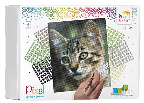 Pixel P090034 mozaïek geschenkverpakking kat. Pixelafbeelding ca. 20,3 x 25,4 cm groot om vorm te geven voor kinderen en volwassenen, kleurrijk