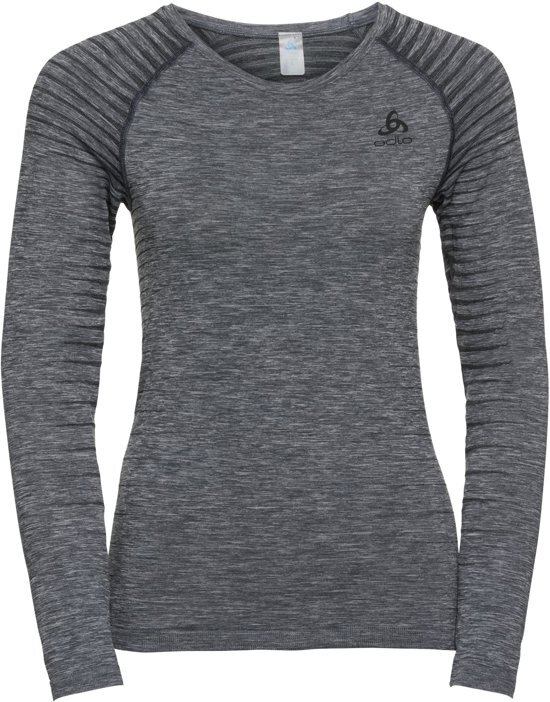 ODLO Suw Top Crew Neck L/S Performance Light Sportshirt Dames - Grey melange