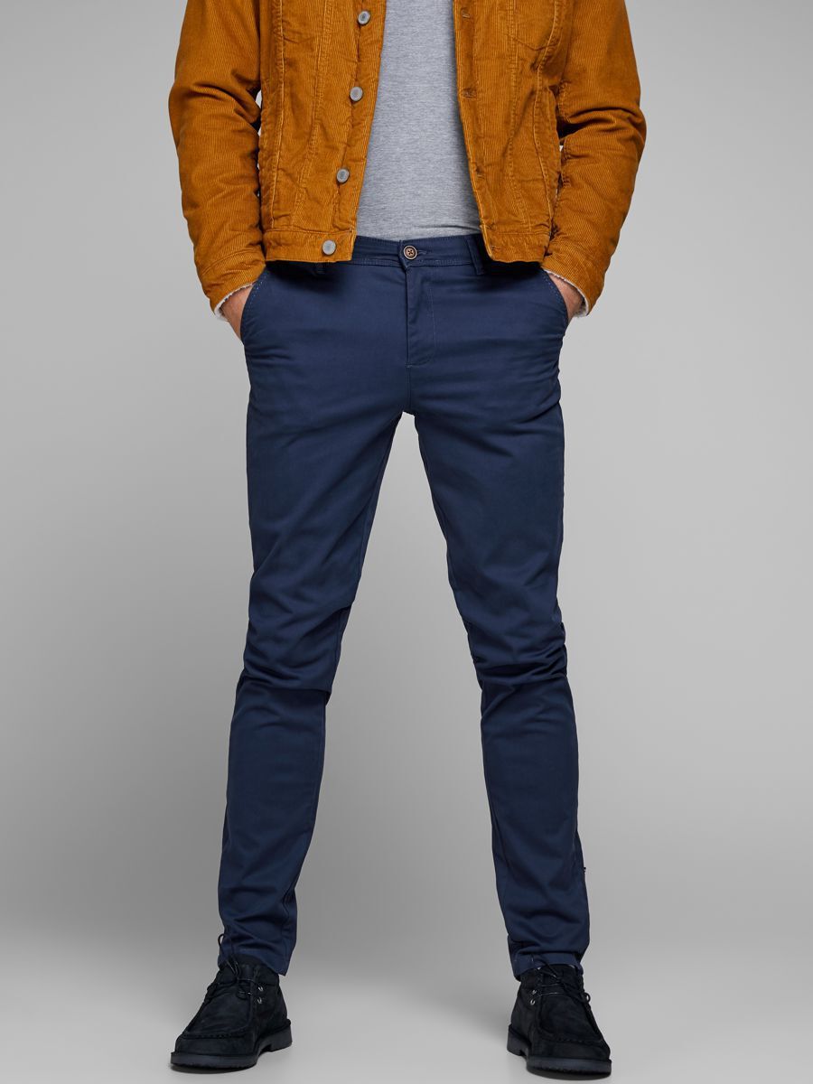 JACK & JONES Marco Bowie Chino - Blue - Size 32