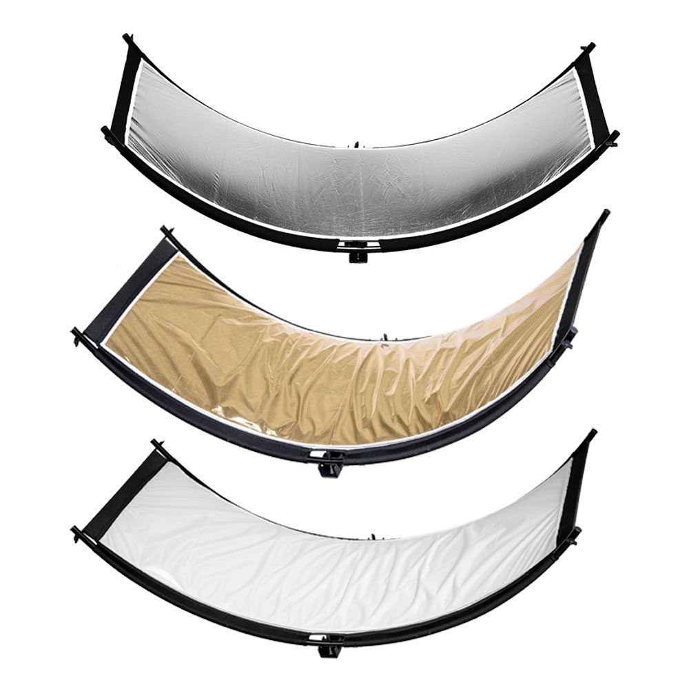 Caruba Curved Face Reflector Pro Kit, 180cm x 65cm (incl. extension set)