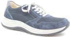 Ganter 251932 Blauw Lage Sneakers Heren Leer/Suède Wijdte H