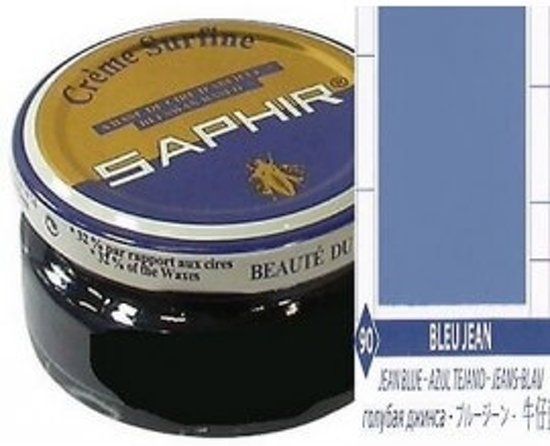 Saphir Creme Surfine Schoenpoets Jeans Blauw