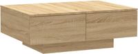 vidaXL Salontafel 90x60x31 cm Bewerkt Hout Sonoma Eikenkleurig