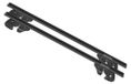 Menabo Sherman Black XL | Support de coffre de toit pour Mitsubishi - Montero (V20) 1991-1999 - Aluminium - Longueur 135 cm - Capacité de charge 90 kg - Jeu de 2