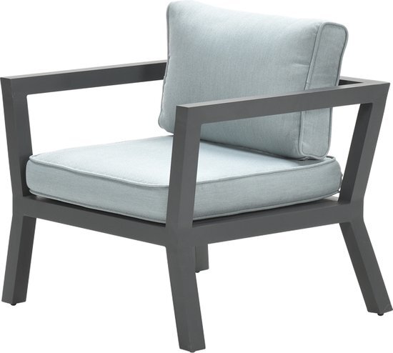 Garden Impressions Colorado lounge fauteuil carbon black/ mint grey