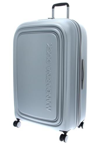 Mandarina Duck Logoduck+ Trolley, Zilver, 52x82x34/37(LxHxW), Koffers en trolleys