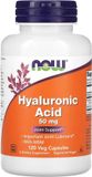 Now Foods Hyaluronic Acid 50mg + MSM (120 vaps) Unflavoured