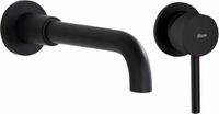 REA Lungo Long Black + Box - Inbouw Wastafelkraan - Mat Zwart