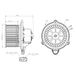 NRF Ventilateur d'habitacle air frais air recyclé 12 V 2 pôles adapté pour p.ex. KIA CEED