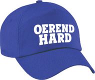 Bellatio Decorations Oerend hard tekst petje - blauw - Achterhoek festival cap - voor volwassenen - festival accessoires