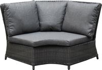 Premium Collection Bilbao dining hoek loungeset 5-delig antraciet wicker