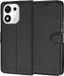 Techsuit Étui portefeuille en cuir pour Honor 600 Smart - Noir