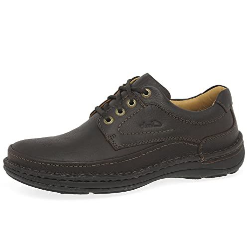 Clarks Nature Three Heren Veterschoenen - Mahogany Leather - Maat 42