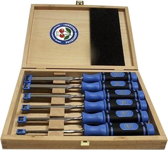 Kirschen 1108000 Steekbeitelset - 6-delig in houten box