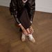 No Stress Sneakers Beige avec Détails Burgundy - Taille 41