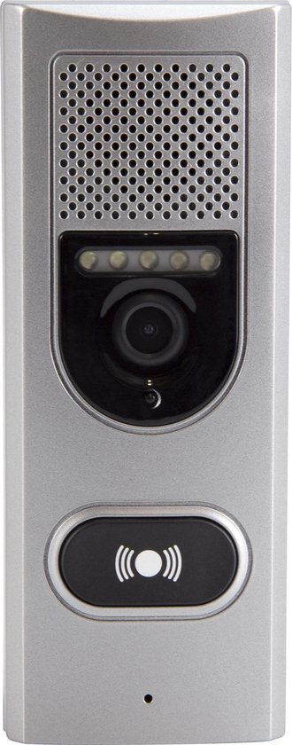Alecto ADI-250 Draadloze digitale deurbel Veilig op afstand zien wie er voor de deur staat Wit / Zilver